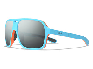 Sky Blue / Orange Frame - Dark Arctic Mirror Lens